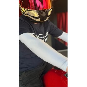 Resim Motosiklet Bisiklet Kolluk Koruyucu - Beyaz 