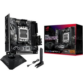 Resim Asus ROG Strix X870-I Gaming WIFI AMD X870 8400 MHz (OC) DDR5 Soket AM5 Mini ITX Anakart 