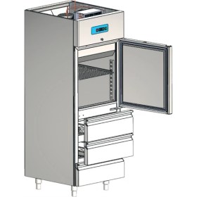 Resim CSA Karacasan (430 Çelik) 3 Çekmeceli Dikey Buzdolabı(430 Çelik) 