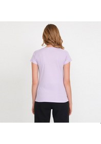 Resim Slazenger RELAX IN Kadın Slim Fit Mor Tişört 