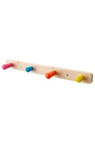 Resim IKEA Çocuk Odası Duvar Askısı Genişlik: 47 Cm Renkli Askı Portmanto Ahşap Askılık 