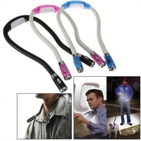 Resim sz master bilişim Pilli Kitap Okuma Işığı Örgü Tamir Yürüyüş Işığı Kitap Okuma Lambası Esnek Boyun LED Göz Dostu Işık 