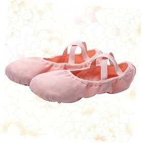 Resim Kanvas Dans Ayakkabıları Deri Dans Ayakkabıları Kadın Bale Daireler Bale Düz Ayakkabı Deri Bale Terlikleri Kanvas Bale Ayakkabıları Egzersiz Ayakkabıları Özlemek Latince 