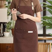 Resim 1 adet Chef'S Canvas Erkek ve Kadın Önlüğü, Dayanıklı ve Restoranlar, Oteller, Pişirme, Güzellik Salonları, Tırnak Salonları, Bahçeler, Ev Temizliği, Barbekü, Saç Salonları için Uygun 