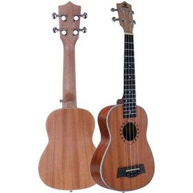 Resim Maxword Mu-21 Pro Yüksek Kaliteli Maun Soprano Ukulele Seti 