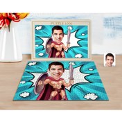 Resim Bk Gift Kişiye Özel Spartalı Karikatürlü 1000 Parça Profesyonel Puzzle-1 