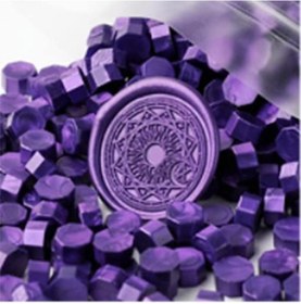 Resim Mühür Mumu 100 Davetiye Için 300 Boncuk Model: 56 Mor 