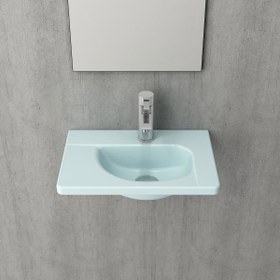 Resim Bocchi Taormina Arch 45 cm Lavabo Mat Buz Mavi 1015-029-0126 