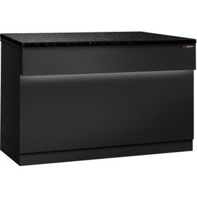 Resim Kasa Bankosu TORONTO - 1500mm - Siyah Ön Panel - Siyah Granit Çalışma Tezgahı 