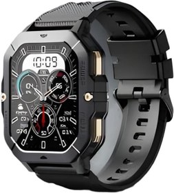 Resim Haino Teko SQ-18 Akıllı Saat AMOLED Ekran 10 Gün Pil 3 Kordonlu Kablosuz Şarj Bluetooth Smartwatch Android iOS Uyumlu Siyah 