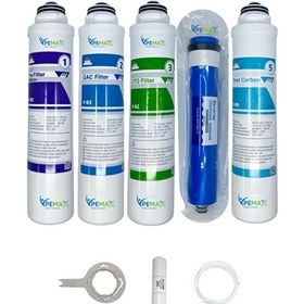 Resim Pemax Water Solutions Kapalı Kasa Su Arıtma Cihazlarına Tak Çevir 5'li reVerse osmosis Mebran Tatlandırıcı 