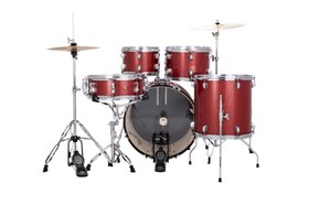 Resim Ludwig Accent Fuse LC19014 Red Sparkle Akustik Davul Seti 