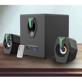 Resim Tastech MULTİMEDYA BLUETOOTH HOPARLÖR SD KART USB 2.1 KANAL SUBWOOFER 2+1 IŞIKLI PC SPEAKER 