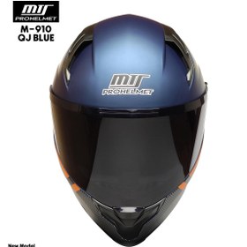 Resim MTS M910 MATT BLUE FULL FACE MOTOSİKLET KASKI ECE 22.06 ve DOT 