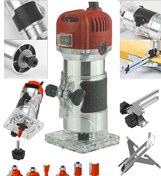 Resim MOONSHOP 3100 Watt Profesyonel Formika Traşlama Freze Makinası Ve Uçları 6 Mm Pens 2 Yıl Garantili 