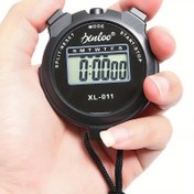 Resim 1 adet Profesyonel Spor Saati Kronograf, Yüksek Yansıtıcı Polimer, Dijital Ekran Fitness Zamanlayıcı Sayacı, Piliyle Çalışır, Düğme Piliyle Çalışır, Şarj Edilemez, 4 Renk, Eğitim ve Fitness Takibi için 