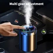 Resim USB Şarj Edilebilir Aroma Difüzörü ve Nemlendirici, Çoklu Dişli Ayarı, 1 Saniyelik Koku Aktivasyonu, 360° Dönen Nozul, 1L Kapasite, Ev ve Araba Dekoru için Kompakt Tasarım, Taşınabilir Nemlendirici, Şık Silindirik Tasarım, Modern Estetik, Dayanıklı Yapı 