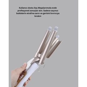 Resim Değirmen Grup Her Saç Tipine Uygun, Hızlı Isınan Bukle Yapıcı – Evde Kuaför Kalitesinde Sonuç 