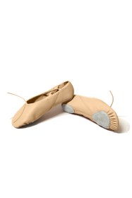 Resim Astra Cloud X Bağcıklı ve Çapraz Lastikli Ten Rengi Deri Bale Patiği 