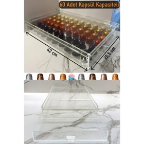 Resim Şeffaf Pleksi Kapsül Kahve Standı 