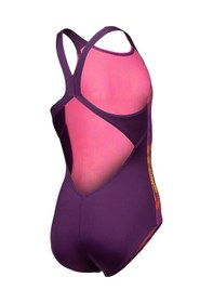 Resim Multi Colours Swimsuit V Back Çocuk Mor Yüzücü Mayosu 009007909 Mor 