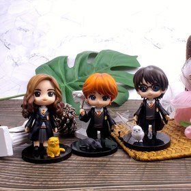 Resim 3 adet Harry Potter Büyücü Figürleri - Gryffindor ve Slytherin sembolleriyle, siyah ve altın detaylarla, iç mekan/dış mekan hediyesi için koleksiyoncu PVC Anime tarzı dekoratif heykeller, Elektrik Gerektirmez, Harry Potter Oda Dekoru, Dış Mekan Dekoru, Detaylı El Sanatları, Dayanıklı Figürler 