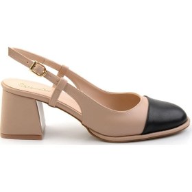 Resim Ten Siyah Kadın Klasik Topuklu Ayakkabı K01231080309 siyah 