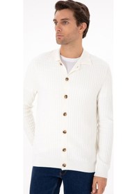 Resim Cacharel Ekru Regular Fit Triko Hırka Bej 
