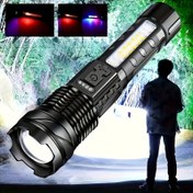 Resim ANYICE USB Şarj Edilebilir LED El Feneri, COB Yan Işık, Yüksek Güçlü 7 Mod, Pil, Açık Acil Işık, Yürüyüş ve Kamp Için, Yürüyüş Ekipmanı, Sağlam Tasarım, Dayanıklı İnşaat 