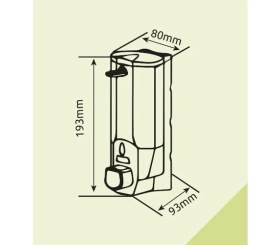 Resim Xinda Sıvı Sabun ve Şampuan Dispenseri Krom Kaplı ZYQ138K 