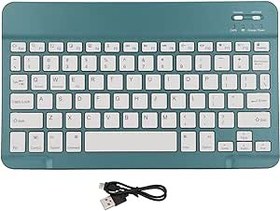 Resim 2.4G Kablosuz Klavye, Taşınabilir İnce Tablet Klavye, Mini Kompakt Şarj Edilebilir Klavye, Kilit Ekranı İşlevli, Android, Windows, Telefonlar, Tabletler, Dizüstü Bilgisayarlar için (Qingshandai) 