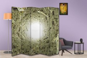 Resim Para Temalı Özel Tasarım Paravan Room Divider 180 x 200 cm 