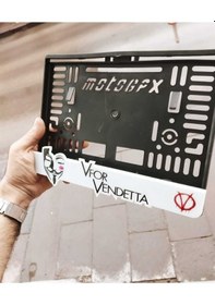 Resim Motor Plakalık Vfor Uyumlu Vendetta Lazer Kesim Pleksi 