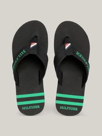 Resim Tommy Hilfiger Toomy Hilfiger Siyah Erkek Plaj Terlik SPORTY HILFIGER BEACH SANDAL XM0XM04572 BDS 