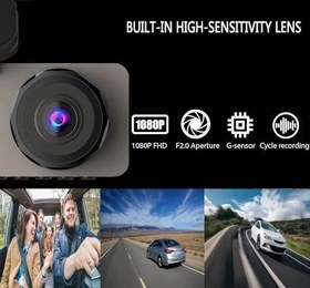 Resim 3 Kameralı /1080p Ultra Kaliteli/Wifi Özellikli/G-Sensör/Gece Görüş/Araç İçi Araç Kamerası 