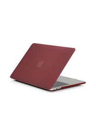 Resim Arabulalaca Apple Uyumlu MacBook Pro 13" A1989 A2159 Mat Doku Kılıf Bordo 