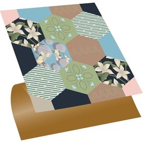 Resim Tink KENDİNDEN YAPIŞKANLI ALTIGEN ÇİÇEK DESENLİ PVC KARO 30X30 CM 