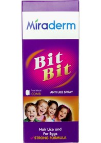 Resim Miraderm Bit Bit Sprey ve Metal Tarak 