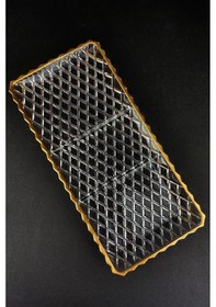 Resim Digithome Cam Servis Ve Sunum Tabağı Gold Yaldızlı 37,5 Cm St.kfs.630 