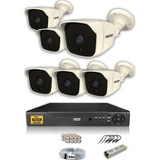 Resim IDS DS-2025HD-SET6-NOHDD 6 Kameralı 1080P Full HD 5 MP Sony Lensli Kamera Seti - 2025 
