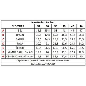 Resim Kadın Kot Pantolon 2ja/6639 Buz Mavisi 