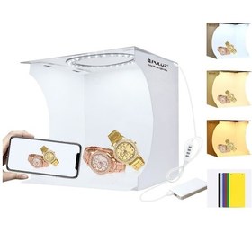 Resim Puluz 23cm Taşınabilir Işık Fotoğraf Aydınlatma Stüdyosu 