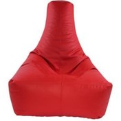 Resim Kare Deri Armut Koltuk Kırmızı 85*68*28 cm 