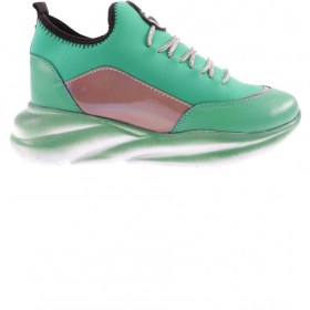 Resim Dgn 315-23y Kadin Kalin Taban Strech Detayli Silver Taş Bağcikli Sneakers Ayakkabı 