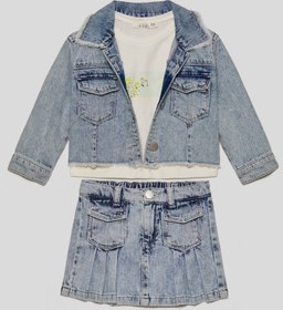 Resim Nk Kids Kız Bebek Denim Pileli Etek - 12-18 Ay 
