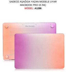 Resim Mcstorey Macbook Pro Kılıf 15 Inç Rainbow A1286 (ESKİ ETHERNET GİRİŞLİ MODEL 2008-2012) Ile Uyumlu 