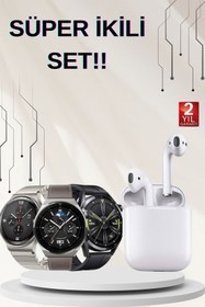 Resim nerede bulurum Akıllı Saat ve Kulaklık Seti Dokunmatik Ekran 5.0 Bluetooth Bağlantılı Sesli Görüşme 