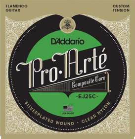 Resim D'Addario EJ25C Pro-Arte Composite Flamenco Tension Klasik Gitar Teli - Clear 