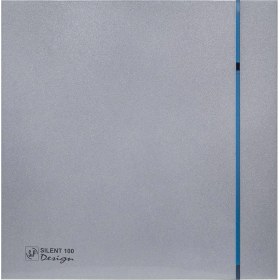 Resim Soler&Palau Silent 100 Chz Silver Design Soler Palau Banyo Aspiratör Havalandırma Fanı Nem Sensör Zaman Ayar Debi 85 M3 Dekoratif Banyolar Tasarruflu Estetik Agmair Agm Havalandırma 