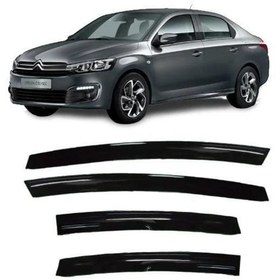 Resim Citroen C Elysee 2012-2022 Uyumlu Mugen Cam Rüzgarlığı Seti Piano Black 4'lü İthal (00) (ŞüsCarOto Aksesuar) 